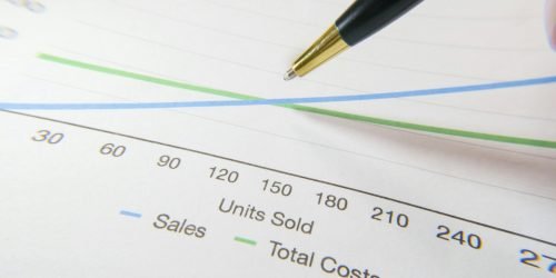 pexels-photo-7054368-7054368 A pen pointing to a financial graph showing sales and total costs.